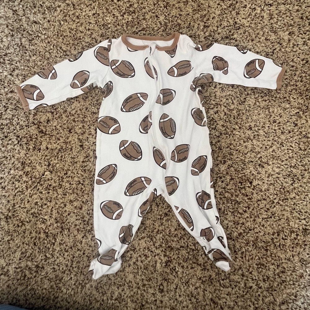 Football Onesie 3-6 Months
